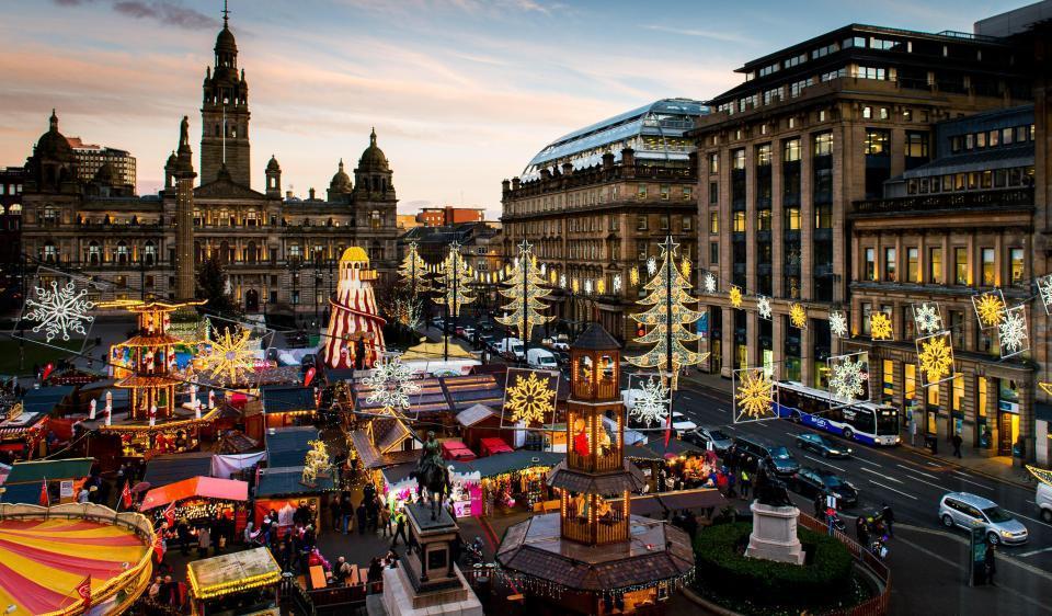 Glasgow Central Station Skyline Apartment With Parking Camera foto