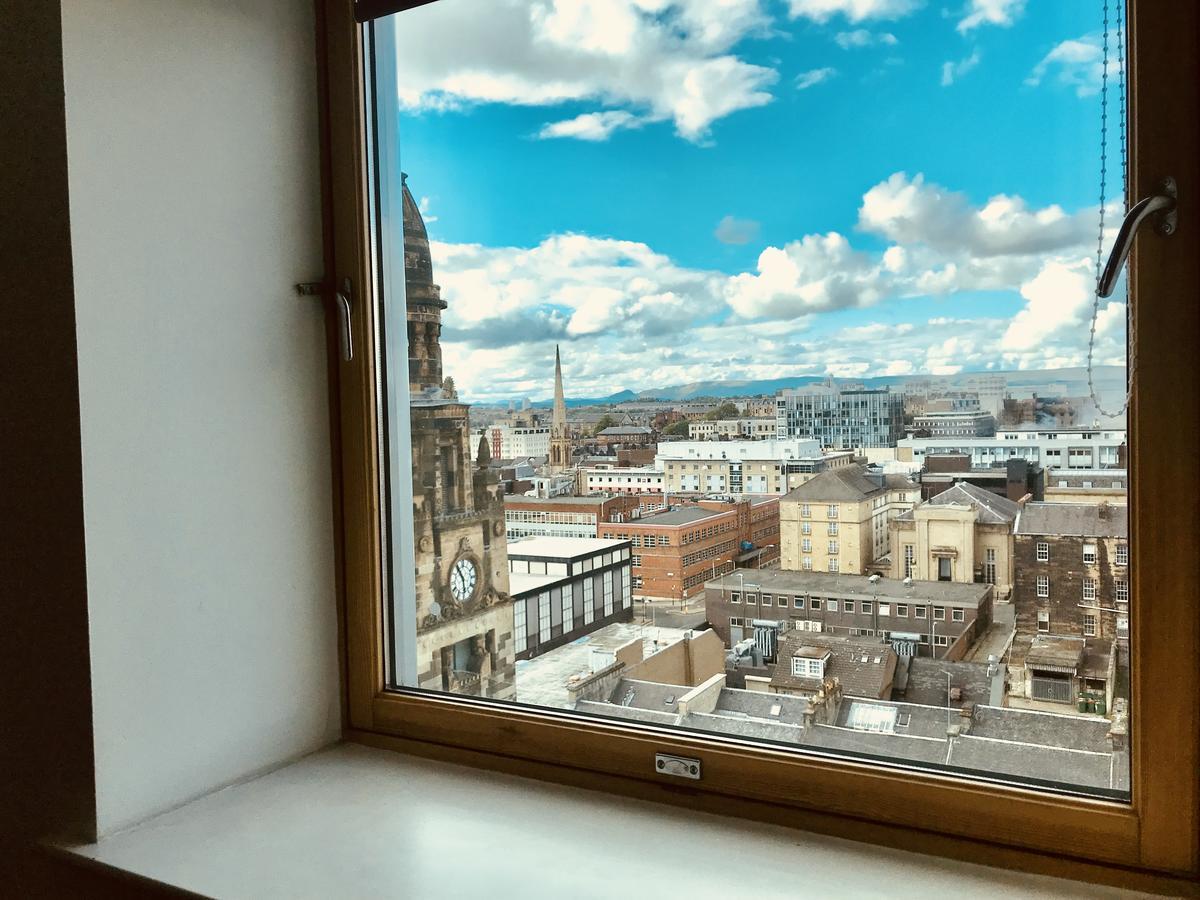 Glasgow Central Station Skyline Apartment With Parking Esterno foto