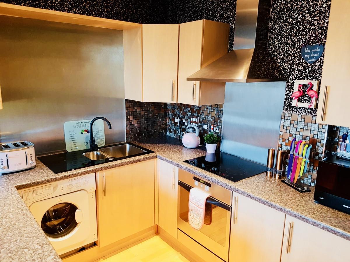Glasgow Central Station Skyline Apartment With Parking Esterno foto